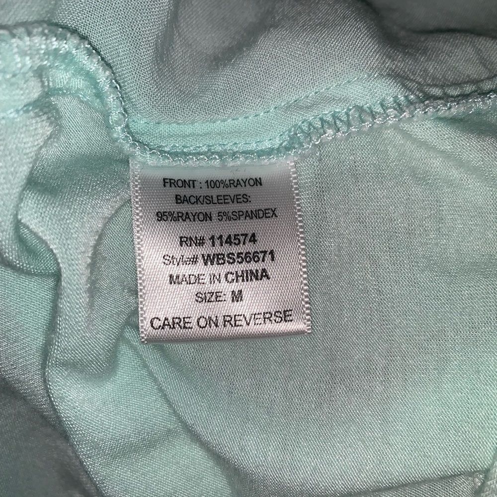 PLEIONE Mint Green Jersey Blouse-M - Picture 6 of 7
